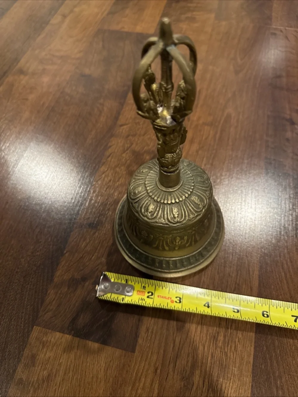 Vintage Tibetan Brass Buddhist Bell for Meditation